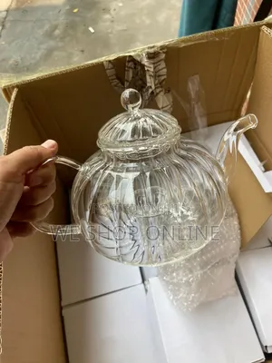 800ml Striped Teapot Borosilicate