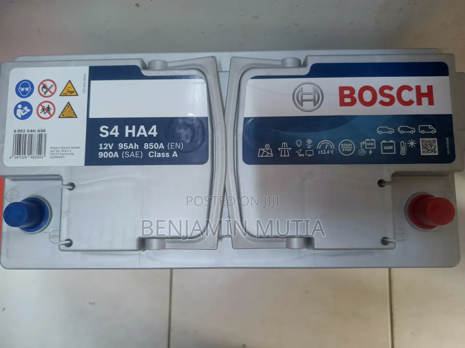 Battery Din 95ah Agm