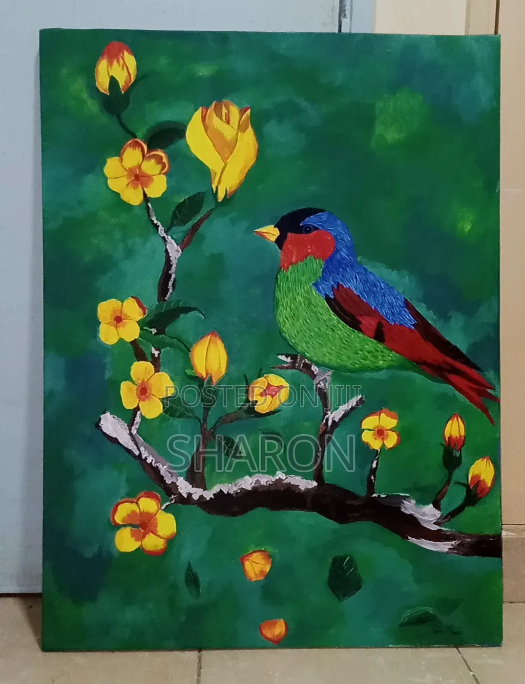 An Acrylic Painting on Canvas