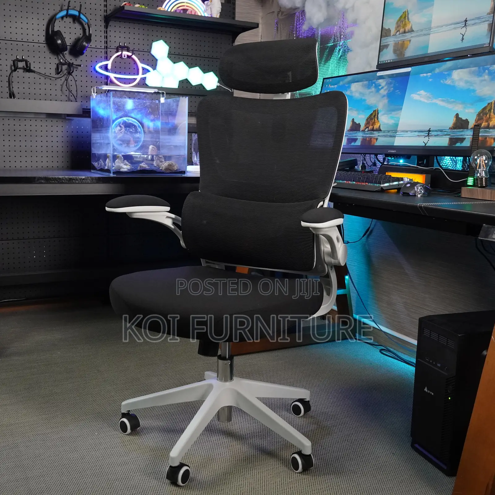 Office Chairs; Executive Orthopedic High Fabric Office Chair