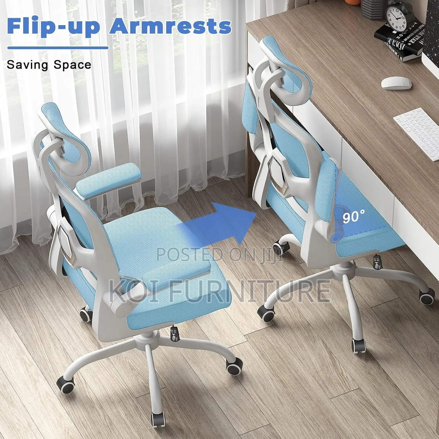 Office Chairs; Executive Orthopedic High Fabric Office Chair