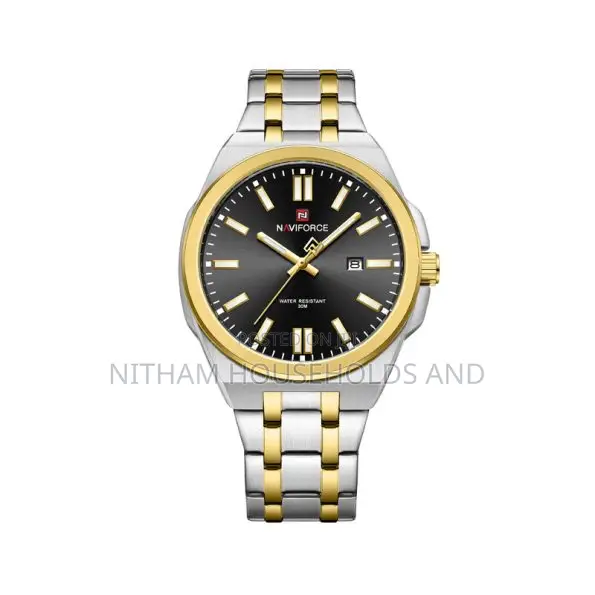 Naviforce Nf9226 Two Tone Steel Watch for Men