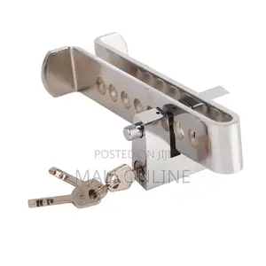 Car Anti Theft Pedal Lock Stainless Steel Clutch Brake Lock 8 Hole