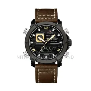 Naviforce Nf9236 Chronograph Black Leather Watch for Men