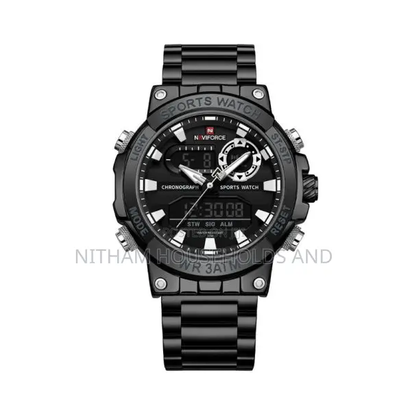 Naviforce Nf9237 Dual Display Black Watch for Men