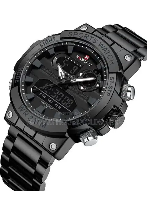 Naviforce Nf9237 Dual Display Black Watch for Men