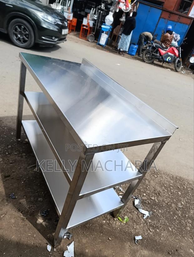 Three Tier Stainless Steel Working Tables - thumbnail 2
