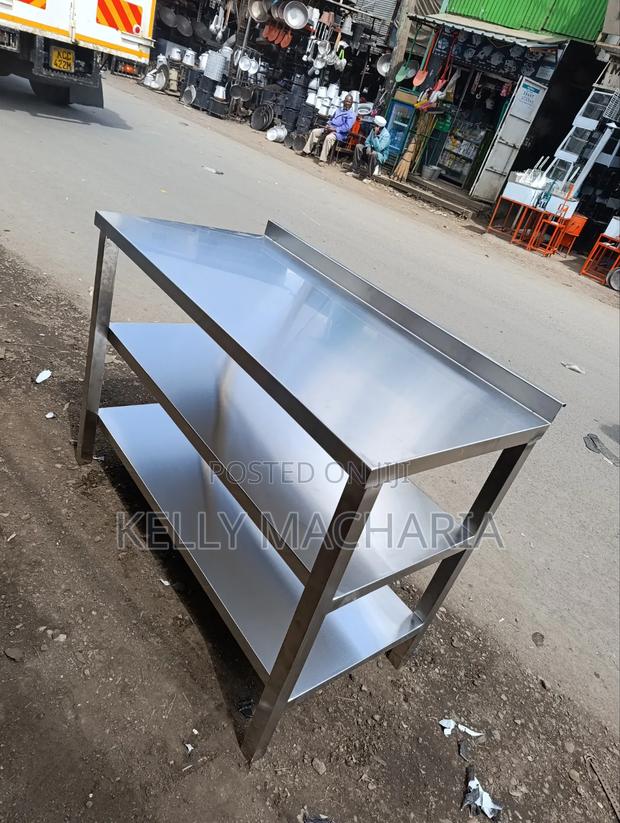 Three Tier Stainless Steel Working Tables - thumbnail 4