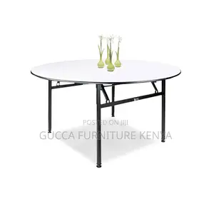 Round White Restaurant Table.