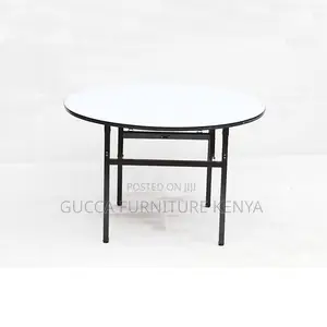 Round White Restaurant Table.