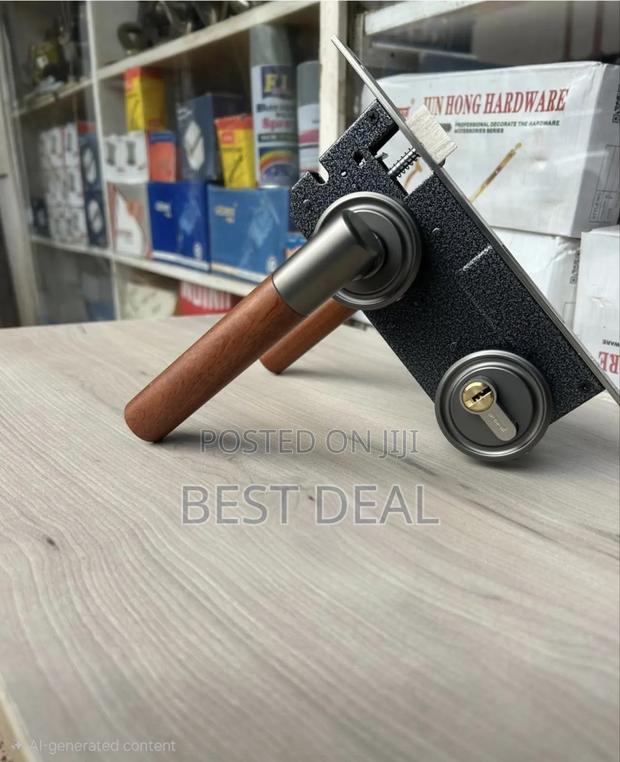 Wooden Handle Door Lock