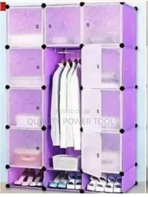 Portable 4- Column Plastic Wardrobes* 