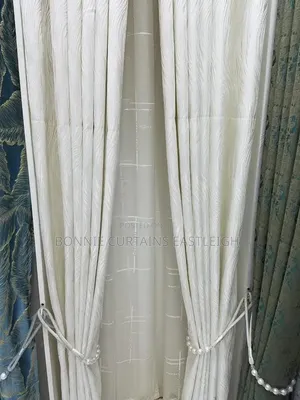 Nicely Curtains With Rings and White Plain Sheer