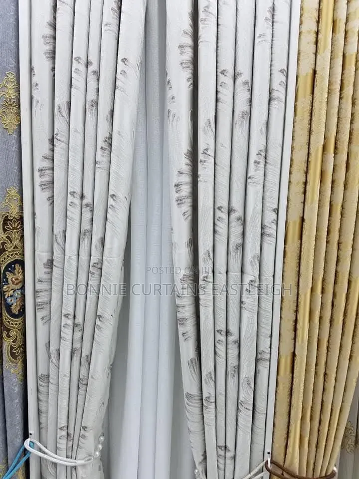 Nicely Curtains With Rings and White Plain Sheer