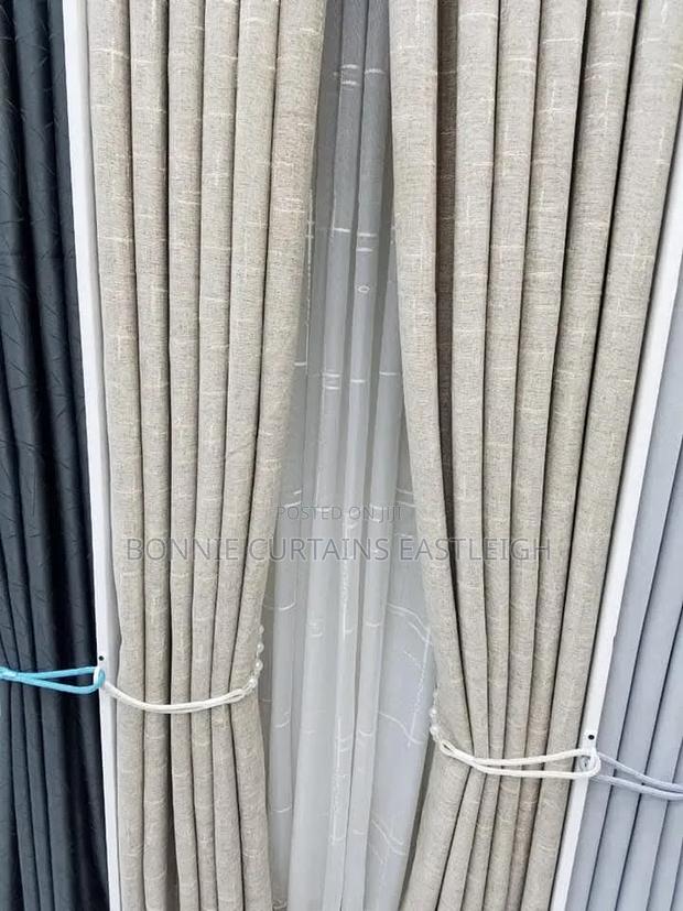 White Curtains With Hooks and Sheers - thumbnail 3