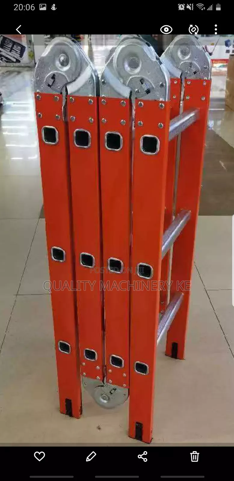 Comfortable Aluminum Ladder
5.7m 4*5