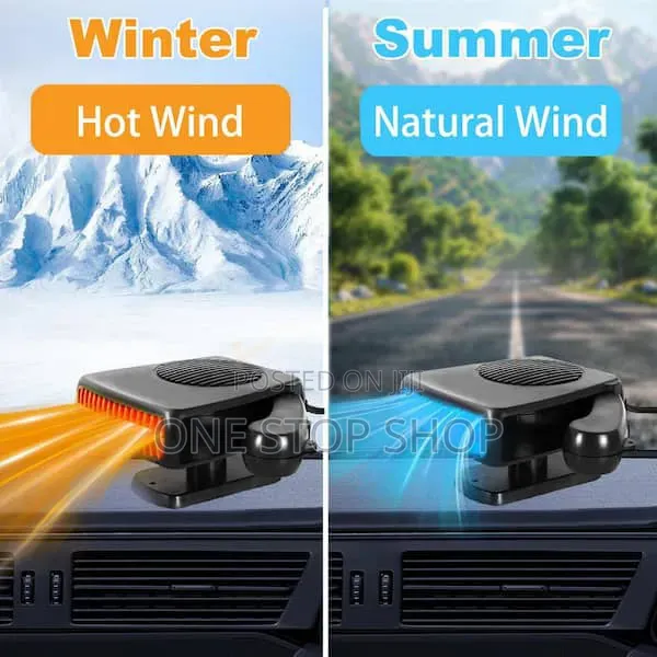 200w Portable Car Heater and Defroster Cigarette Lighter Plug In