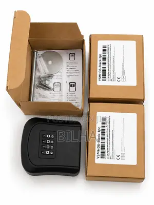 1pc Metal Key Safe Lock Box, Wall Mount Combo Security For Home Hotel