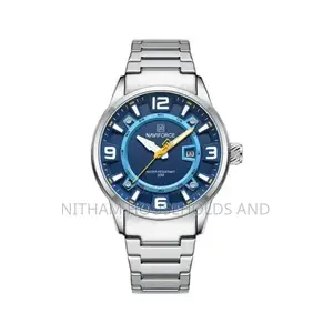 Naviforce Nf8044 Silver Steel Watch for Men