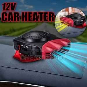 2in1 Red Black Heater Defroster Fan for Winter Heating Summer Cooling