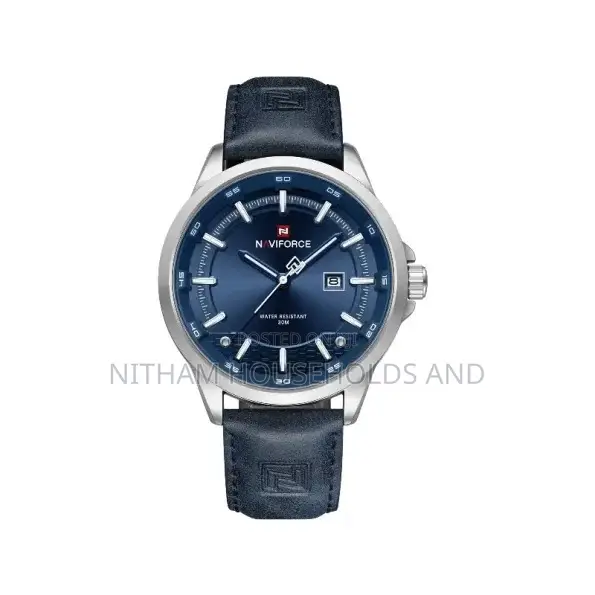 Naviforce Nf9248 Leather Watch Blue for Men