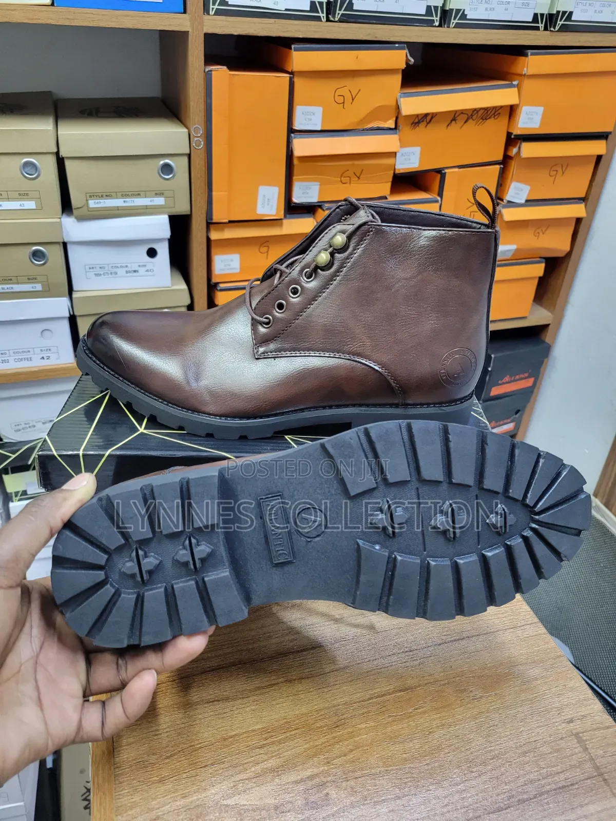 ★ Brown Leather Boots | Premium Rugged Fashion Footwear ✓