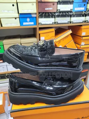 ★ High Quality Wet Look Black Shoes | Premium Glossy Forma ✓