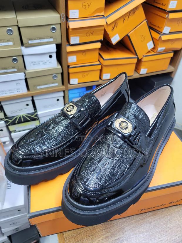 ★ High Quality Wet Look Black Shoes | Premium Glossy Forma ✓ - thumbnail 3