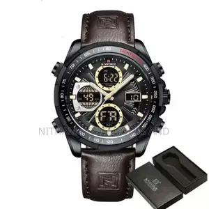 Naviforce Nf9197 Leather Military Sport Watch for Men