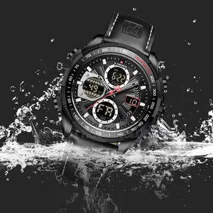 Naviforce Nf9197 Quartz Leather Business Watch for Men