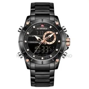 Naviforce Nf9163 Military Sports Stainless Steel Watch for Men