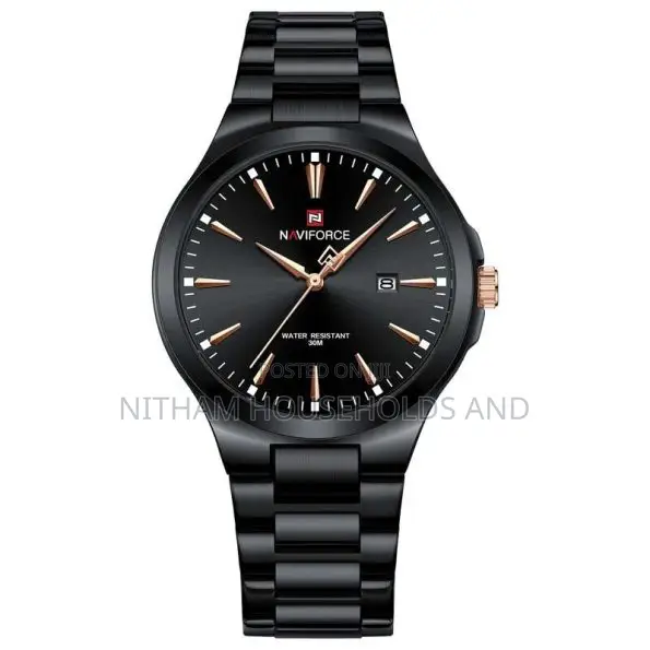 Naviforce Nf9214 Black Strap Watch