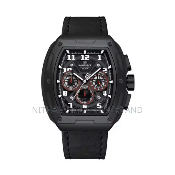 Naviforce Nf8053 Black Chronograph Watch for Men
