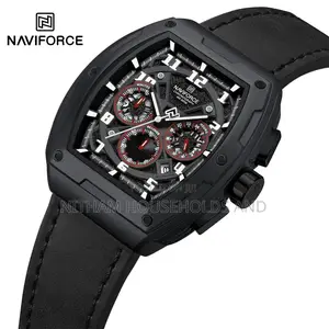 Naviforce Nf8053 Black Chronograph Watch for Men