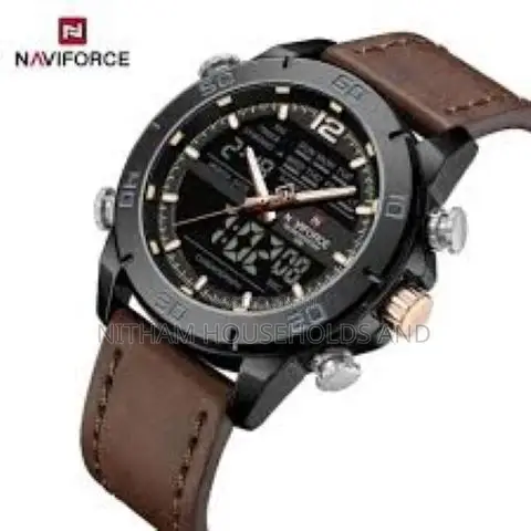 Naviforce Nf9253 Analog Digital Watch Brown