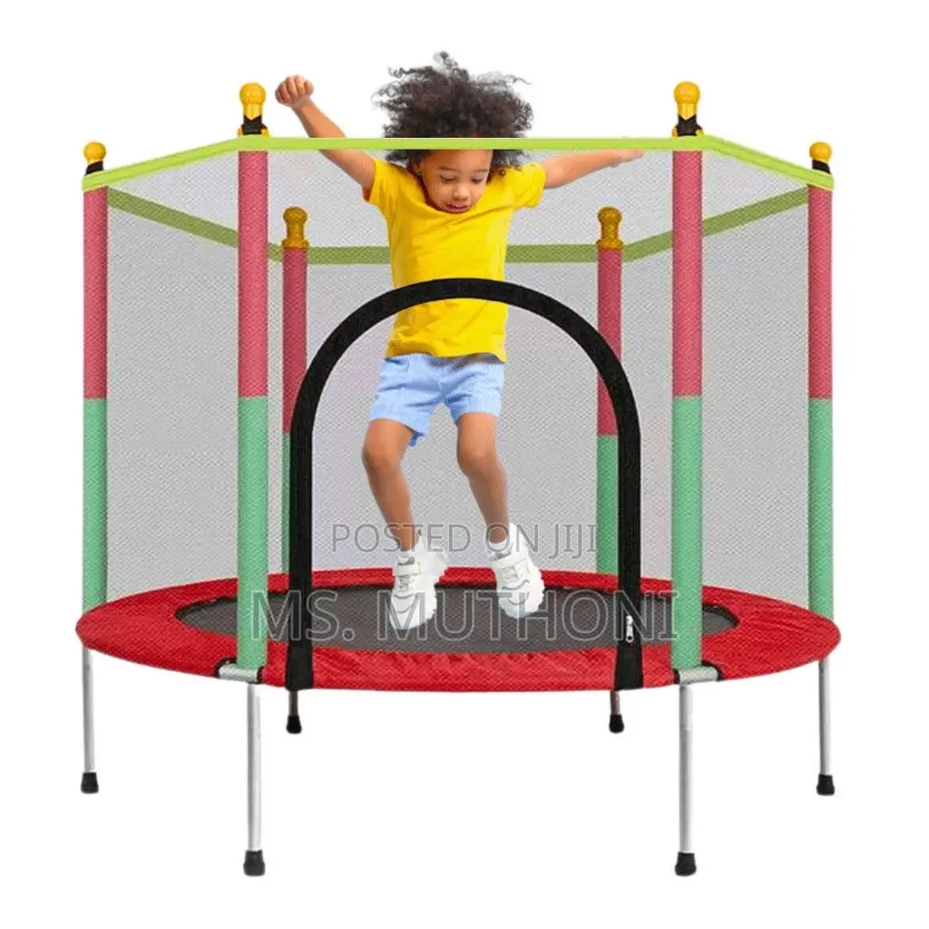 * 4ft Kids Trampoline With Safety Enclosure Net