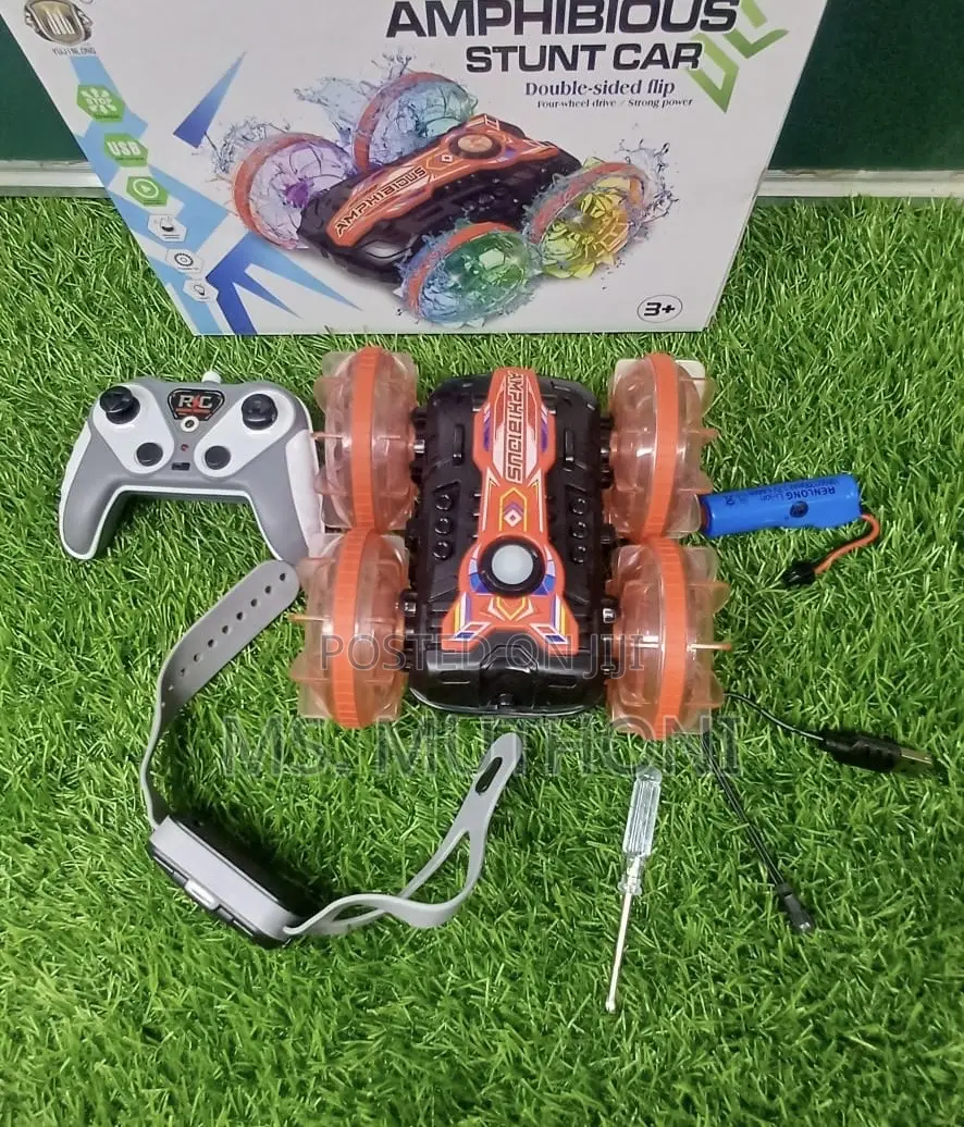 All Terrain (Land ,Water , Grass) 360 Spin Stunt Car With Tools