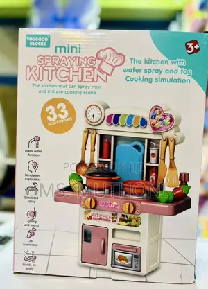 Mini Kitchen Playset for Kids Ages 3-8, 33pcs