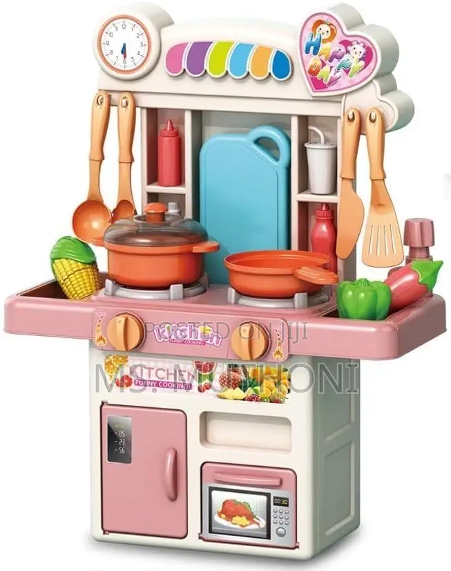 Mini Kitchen Playset for Kids Ages 3-8, 33pcs