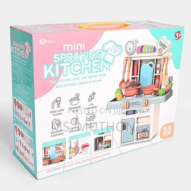 Mini Kitchen Playset for Kids Ages 3-8, 33pcs - thumbnail 4