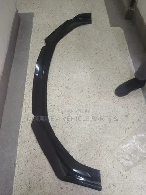 Front Bumper Lip/Protector/Slip/Moulding Black Red Universal All Cars