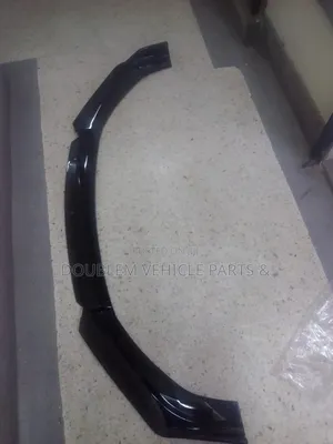Front Bumper Lip/Protector/Slip/Moulding Black Red Universal All Cars