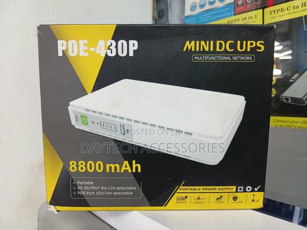 This Is a Poe-430p Mini Dc Ups Portable Power Supply 8800mah Battery. - thumbnail 2
