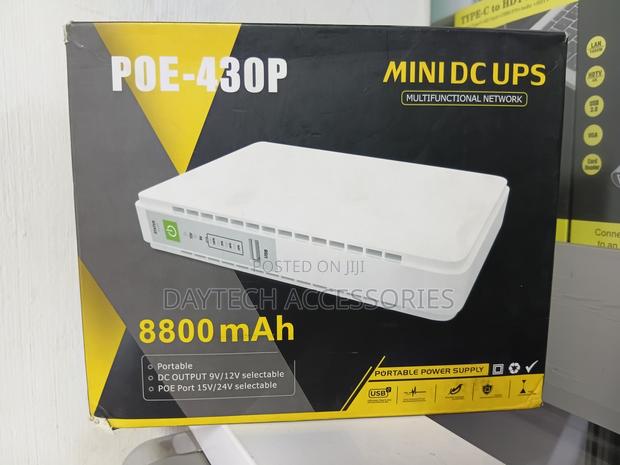 This Is a Poe-430p Mini Dc Ups Portable Power Supply 8800mah Battery. - thumbnail 3