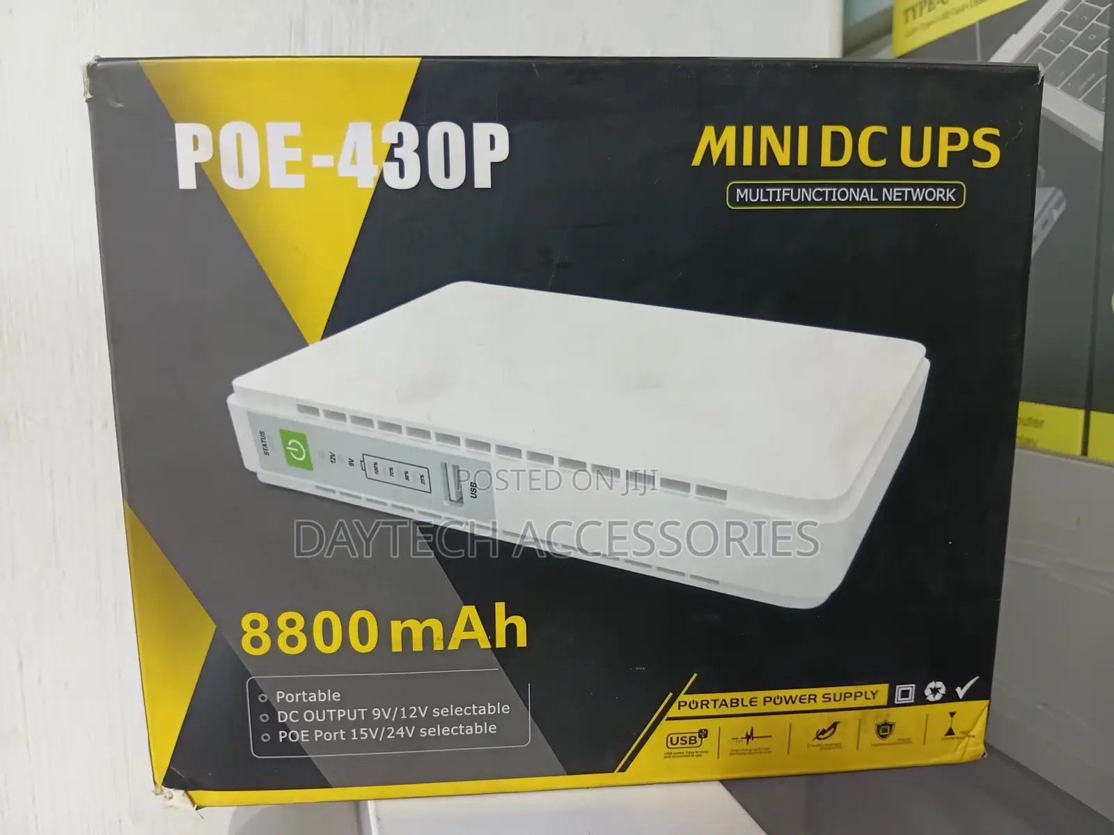 Poe 430p Mini Dc Ups For Router 9v 12v 15v 8800mah
