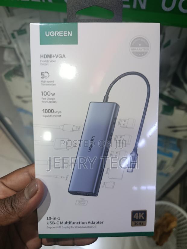 Ugreen Usb C Hub 10 in 1 Hdmi Vga Pd 100w Full Function Hub for Mac