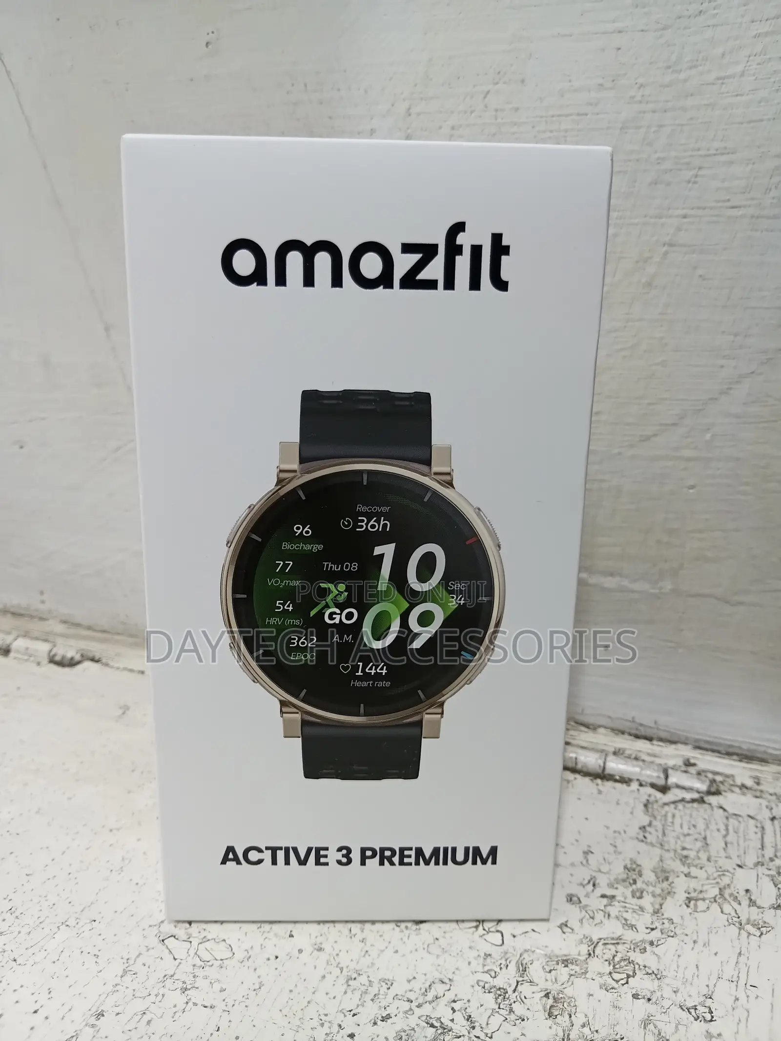 This Is an Amazfit Active 3 Premium Smartwatch - Black