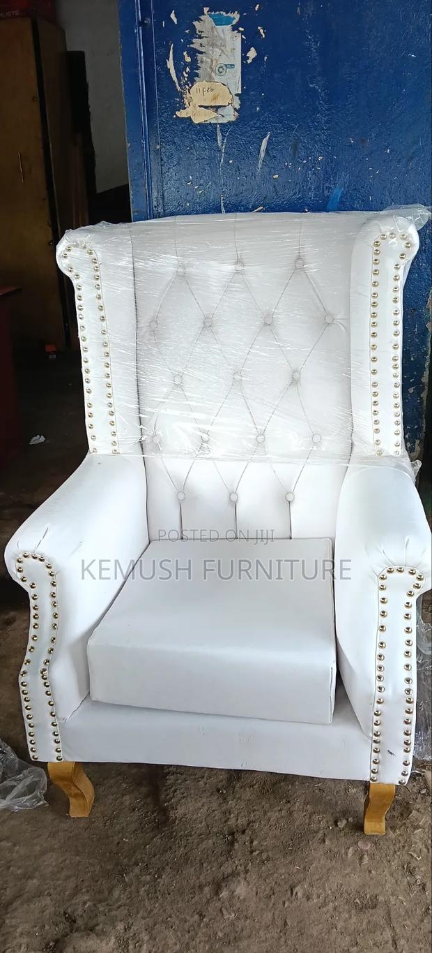 King Chair in White Colour