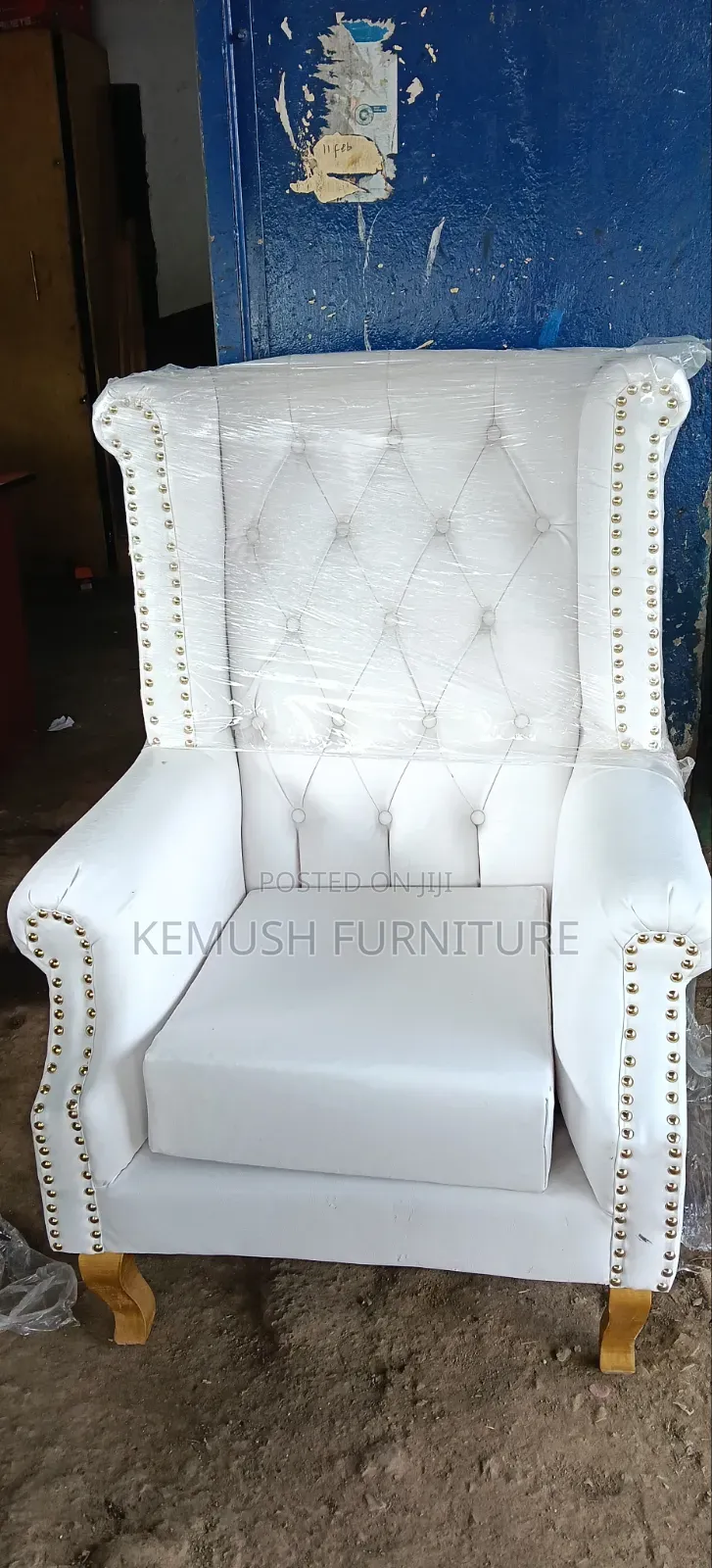 King Chair in White Colour
