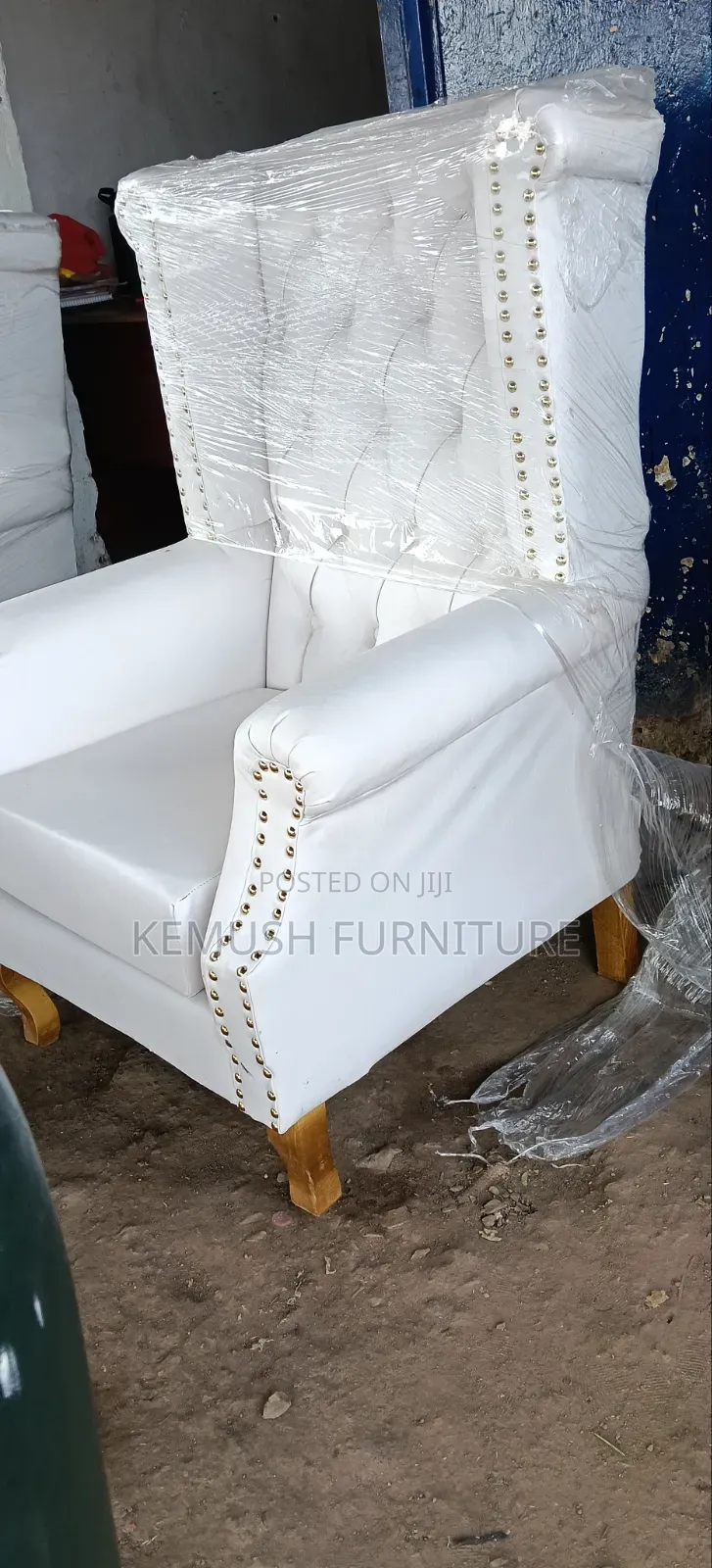 King Chair in White Colour